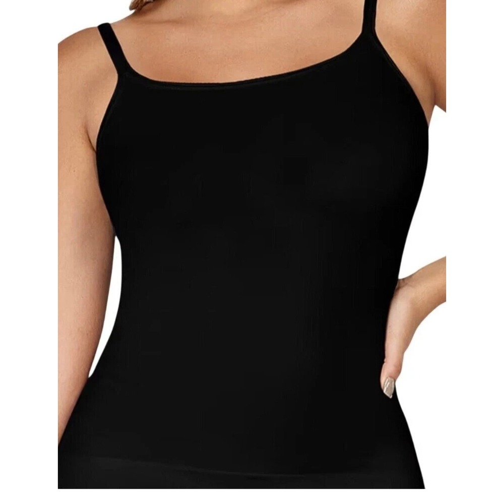 Curveez Incredibly Shaping Cami Women's Size Large Black Shapewear‎ Tank Top